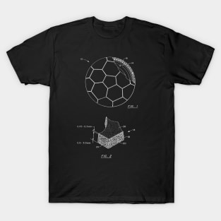 Soccer Ball Vintage Patent Drawing T-Shirt